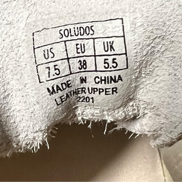 🌻NEW NWOT Soludos Psychedelic Green Spiral Ibiza Platform Leather Sneakers 7.5 - Picture 9 of 9